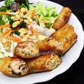 Hoàng Oanh's cooksnap of when they made Bún chả giò đơn giản.