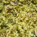 El cooksnap de María Angeles Del Pino cuando hizo Arroz frito con setas y espárragos.