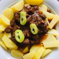 Papp Györgyné Cooksnap-ja, amikor elkészítette a(z) Vörösboros marhapörkölt receptet.