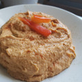 El cooksnap de Lara Aragon " El SARAO DE LARA" cuando hizo Hummus (versión yogur y pimientos) 🌶.