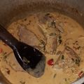 El cooksnap de Javier Vargas cuando hizo Carne al verdeo con champiñones y puré.