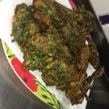 El cooksnap de Cam Gargiulo cuando hizo Buñuelos de acelga, queso y verdeo.