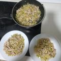 El cooksnap de Noemí cuando hizo Revuelto de berenjenas, calabacín, patatas y cebolla.