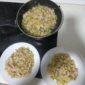 El cooksnap de Noemí cuando hizo Revuelto de berenjenas, calabacín, patatas y cebolla.