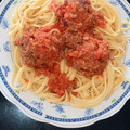El cooksnap de Vivian Uriona cuando hizo Spaghetti con salsa de tomate y albóndigas.