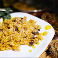 El cooksnap de Zaida TC @alquimiasfood cuando hizo Arroz con setas y castañas.