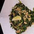 Becky's cooksnap of when they made Spinach with Sesame Seed Dressing.