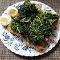 Cooksnap από Cleopatra στη συνταγή Βραστά χόρτα με ψημένο ψωμί