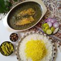 کوک اسنپ Azam بعد از امتحان کردن قلیه ماهی.