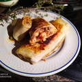 El cooksnap de Zaida TC @alquimiasfood cuando hizo Burritos de solomillo, verdura y gambas (Mar y montaña).