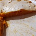 El cooksnap de Lucía Godoy cuando hizo Tarta de zapallo y queso.