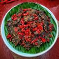 Cooksnap dari Nay's Kitchen untuk resep Dendeng Daun Singkong Balado