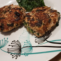 El cooksnap de Aida Cocina cuando hizo Hamburguesas de pollo con kale y portobello🍗🌱.