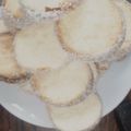 El cooksnap de Natii Aguus Joorge cuando hizo Alfajores de maicena.