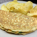 El cooksnap de LaMachin cuando hizo Omelette de espinacas y queso de cabra.