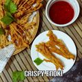 Cooksnap Mamamikael Oven semasa beliau membuat Crispy Enoki/Cendawan Enoki Celup Tepung.