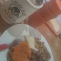 El cooksnap de Chuky cuando hizo Desayuno de huevos con espinaca.