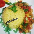 Farzana Memon 's cooksnap of when they made Fried rice with pepper sauce.