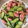 菜菜 的 香腸炒小黃瓜 cooksnap