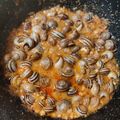 El cooksnap de Rut Borillo cuando hizo Caracoles en salsa.