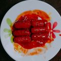 Cooksnap của Ngô Tiến Luân khi họ làm theo món Xúc xích sốt cay