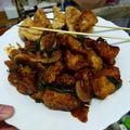 Joan Huang 的 【蔬菜。杏鮑菇】三杯皮蛋杏鮑菇米血糕 cooksnap
