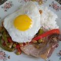 El cooksnap de Paola Vidable cuando hizo Costeletas de cerdo a la riojana.
