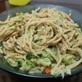 El cooksnap de rocio zaballa cuando hizo Fideos con brócoli y salteado de verduritas.