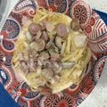 Esther's cooksnap of when they made Soy Sauce Flavored Creamy Pasta with Mushroom and Bacon.