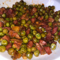 El cooksnap de Brenda Martínez Pulido cuando hizo Guisantes con jamón serrano.