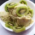صورة من وصفات أم أنس، شاركها بعد تجربة وصفة بوظه بالكيوي وجوز 🍧🥝