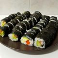 El cooksnap de Agata cuando hizo Sushi (makis y uramakis).
