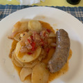 El cooksnap de Laura cuando hizo Chorizo criollo al vino blanco.