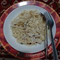 Cooksnap dari Warni DSiswoyo untuk resep Fettucini Carbonara Modif (Rebus pasta di susu!)