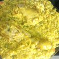 El cooksnap de Rocio Piriz cuando hizo Arroz amarillo con pollo.