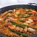 El cooksnap de Espinar cuando hizo Arroz de espárragos trigueros con calamares 🥘 🎋 🦑 🦐.