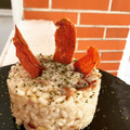 El cooksnap de Manuel cuando hizo Risotto de champiñones.
