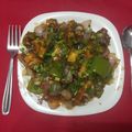 Rekha Vora's cooksnap of when they made પનીર ચીલી ડ્રાય (paneer chilli dry recipe in Gujarati).