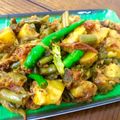 Erum Ahmed's cooksnap of when they made Aloo sem ki phali.