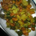 El cooksnap de mony cuando hizo Calabaza al horno con espárragos verdes y brócoli especiados.