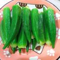 麗麗 的 秋葵佐胡麻醬 cooksnap