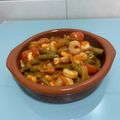 El cooksnap de Ana Muñoz cuando hizo Wok de judías verdes y langostinos.