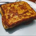 El cooksnap de Menci está cocinando cuando hizo Sandwich pizza.