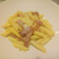 Miss Fluffy's Cooking (Angie's Italian Cooking)'s cooksnap of when they made Garganelli con speck, finferli e zafferano.