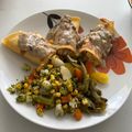 El cooksnap de Roberto Domínguez cuando hizo Crepas de pollo en salsa de champiñones.