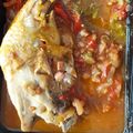 El cooksnap de Silvi cuando hizo Muslos de pollo al chilindrón.