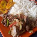 El cooksnap de Mairene Peña cuando hizo Hígado encebollado.