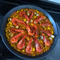 El cooksnap de Bea Hache cuando hizo Fideuá al horno con carabineros y almejas.