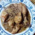 El cooksnap de Merche MR cuando hizo Pollo en salsa de champiñones "Sin Nata".