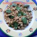 Cooksnap dari Mumut Moment untuk resep Sambal Tempe Kemangi